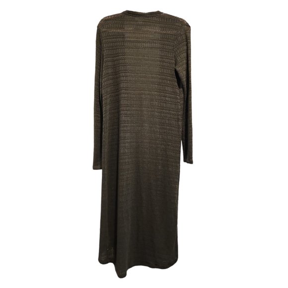 Green floor length cardigan - Picture 2 of 3